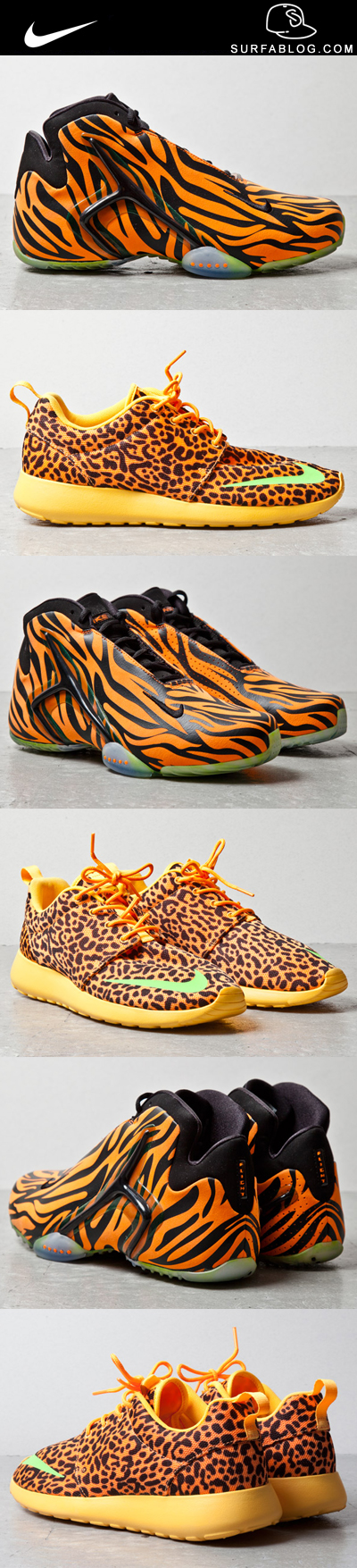 nike orange tiger