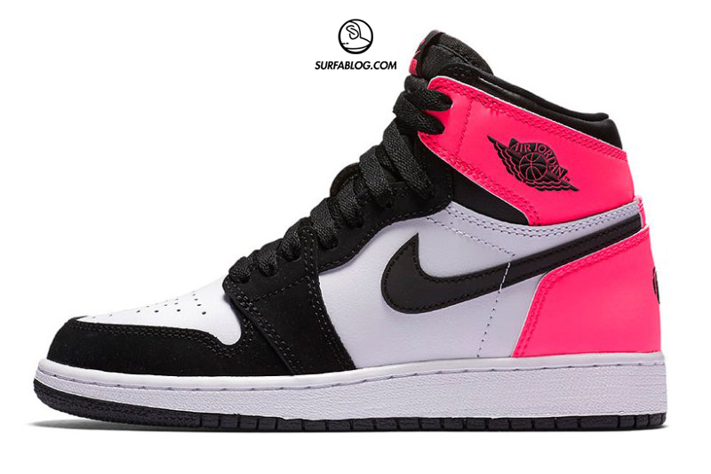 air jordan 1 rosa e nere