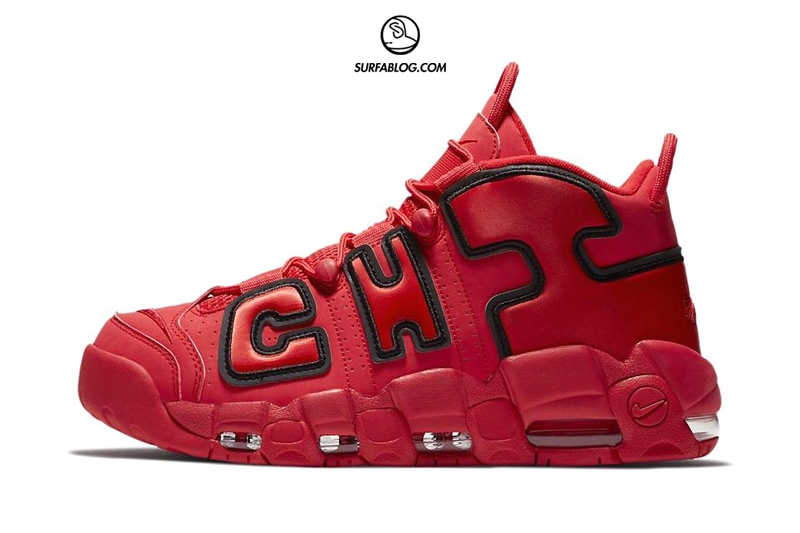 nike uptempo rosse