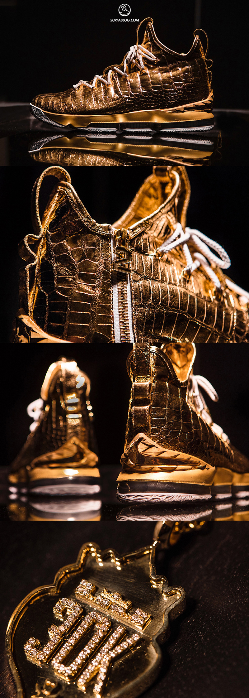 nike lebron 15 oro