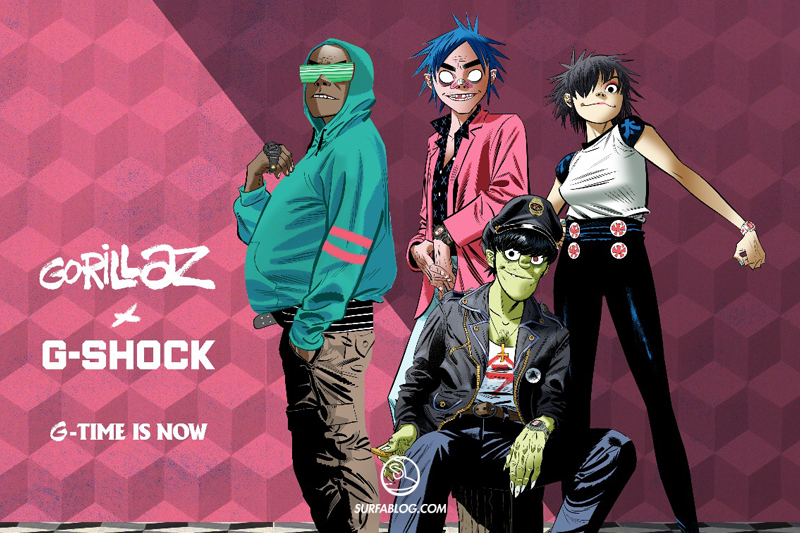 g shock and gorillaz
