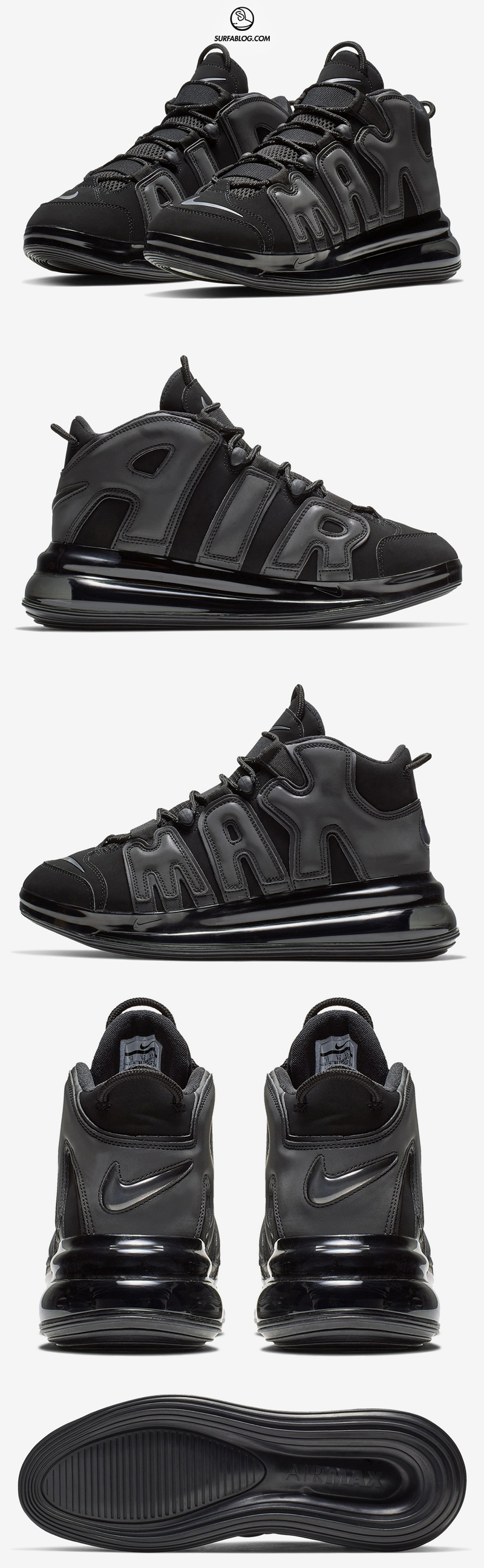 nike uptempo bianche e nere
