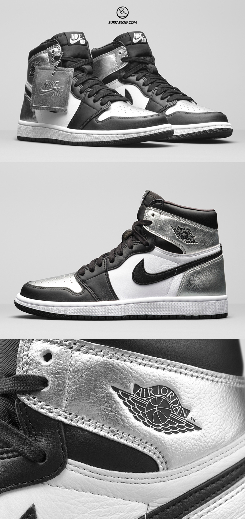 jordan 1 silver toe custom